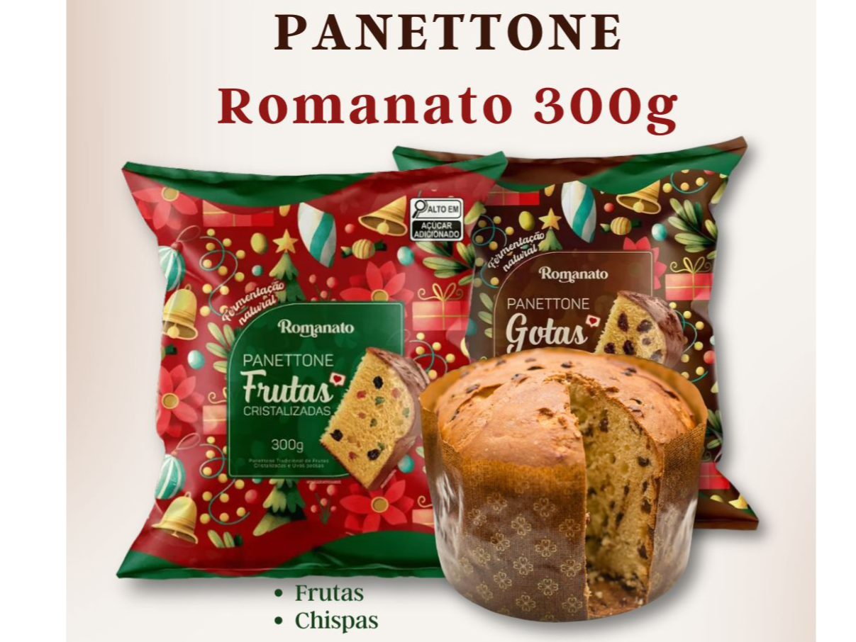 Panettone Romanato - 300g con chispas