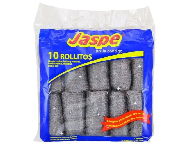 Esponja de aluminio Jaspe 10 rollitos