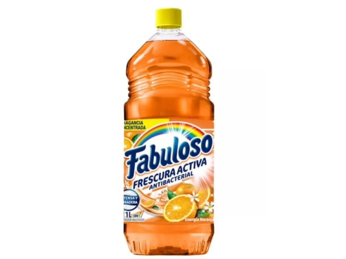 Limpiador Fabuloso Energía Naranja1 lt