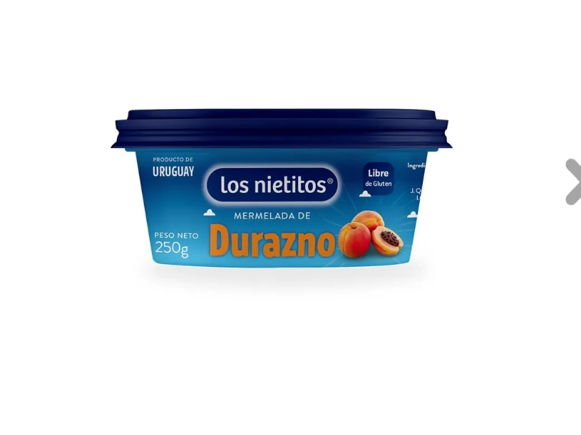 Mermelada Los Nietitos sabor durazno- 250g