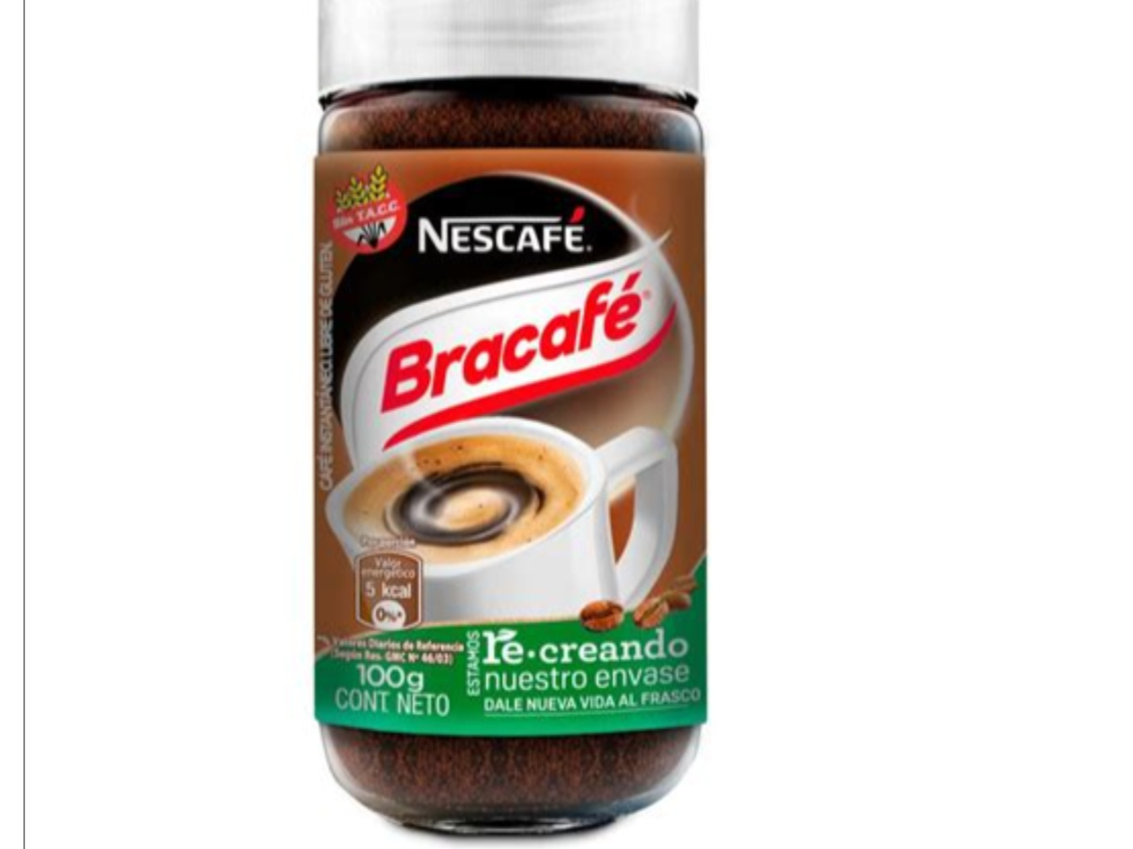 Cafe instantáneo Bracafe- Frasco 100 g