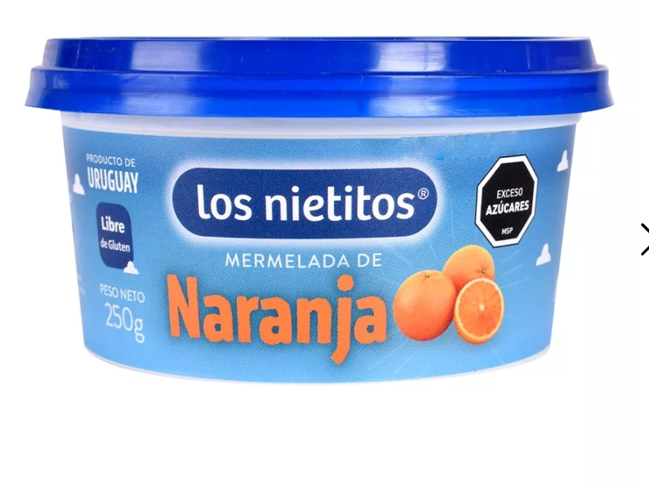 Mermelada Los Nietitos sabor naranja- 250g