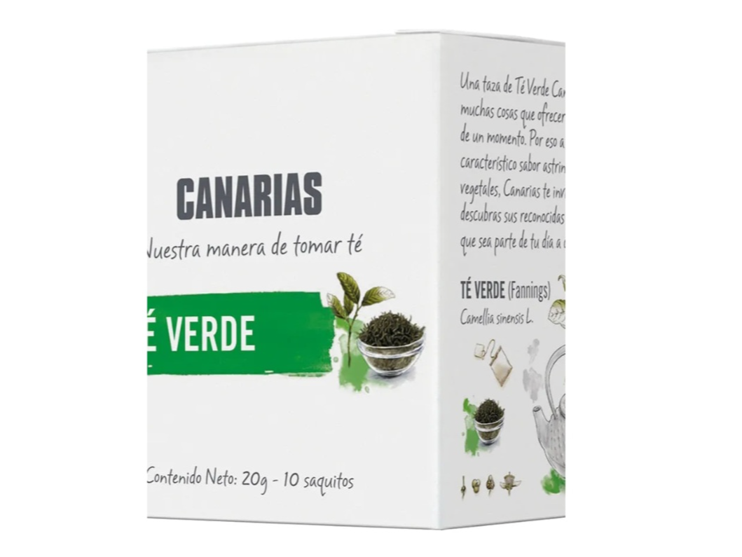 Té Verde Canarias caja 10 sobrecitos