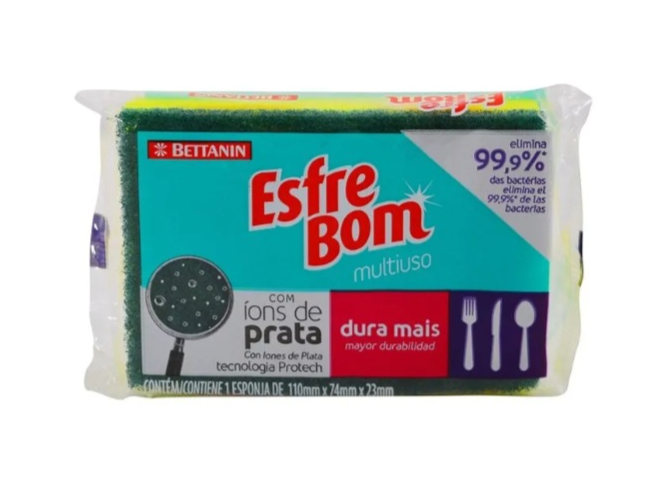 Esponja fibra Esfrebom multiuso
