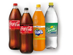 Refrescos línea Coca Cola No retornable 1,5 lt.