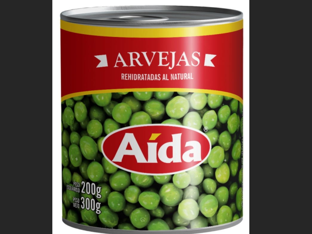 Arvejas en lata Aida 300g - 2 unid x $35