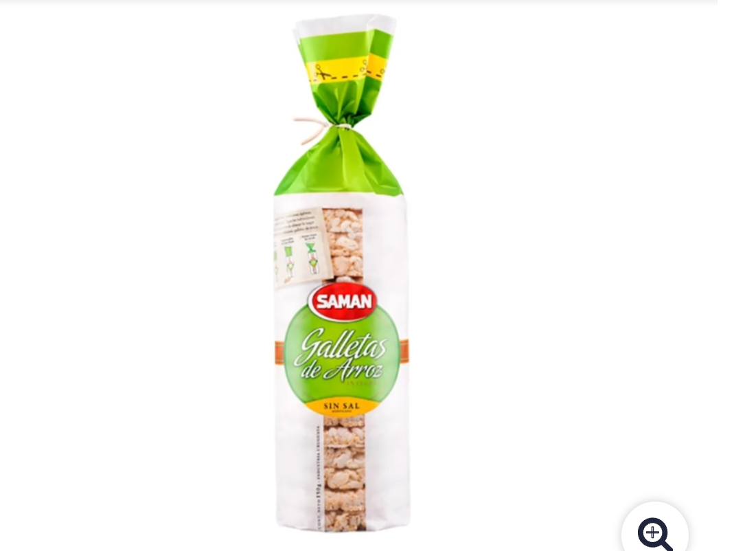 Galleta de arroz Saman Clasica sin sal - 140 gr