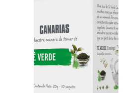 Té Verde Canarias caja 10 sobrecitos