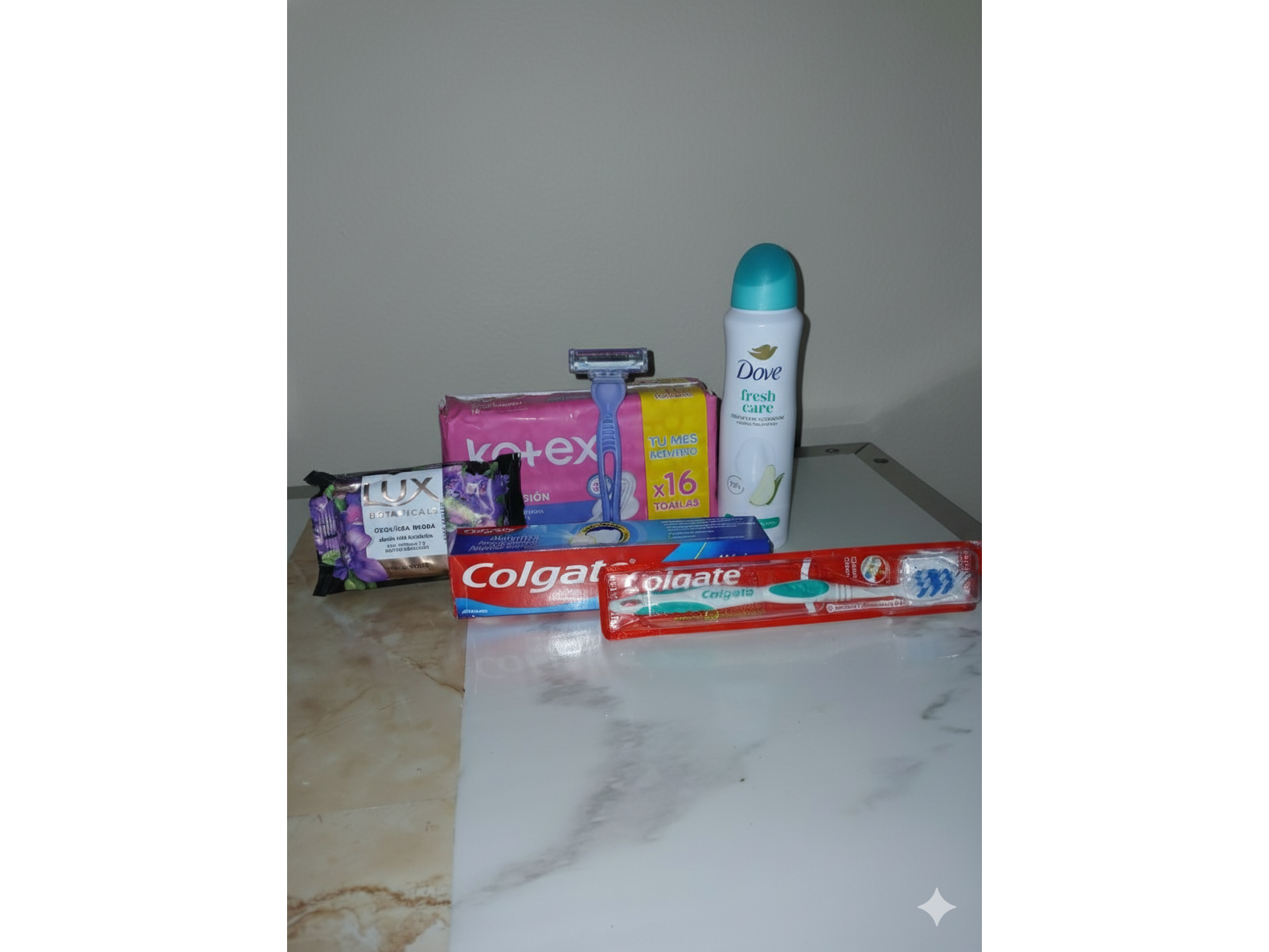 Combo cuidado íntimo e higiene (6 productos)