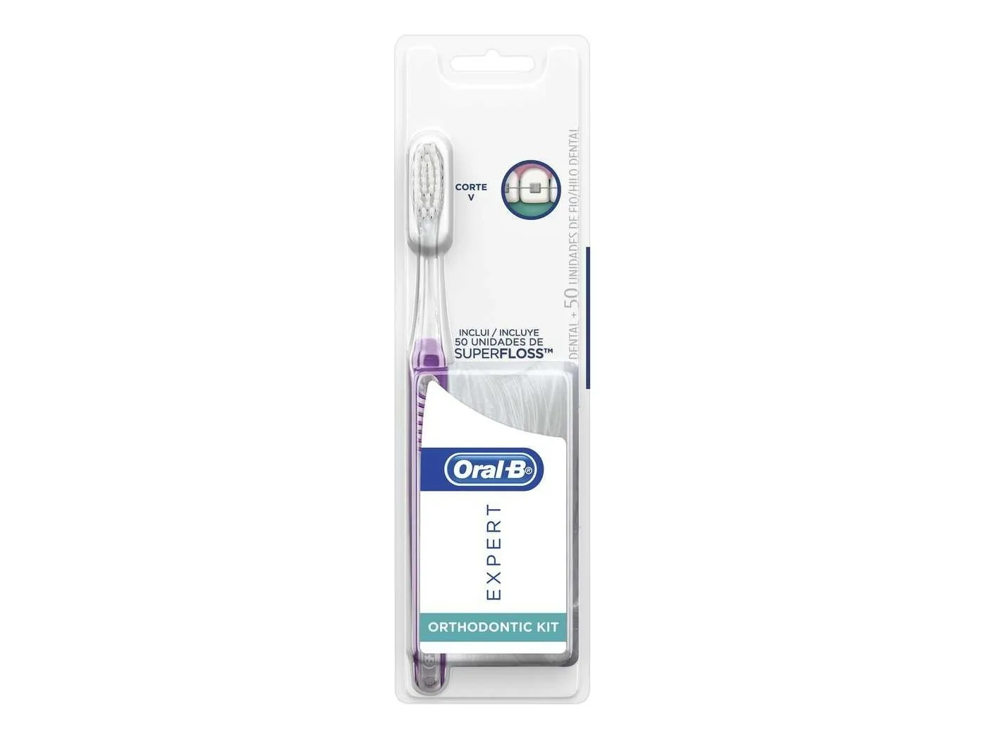 KIT ORTODONCIA ORAL-B CEPILLO+HILO DENTAL