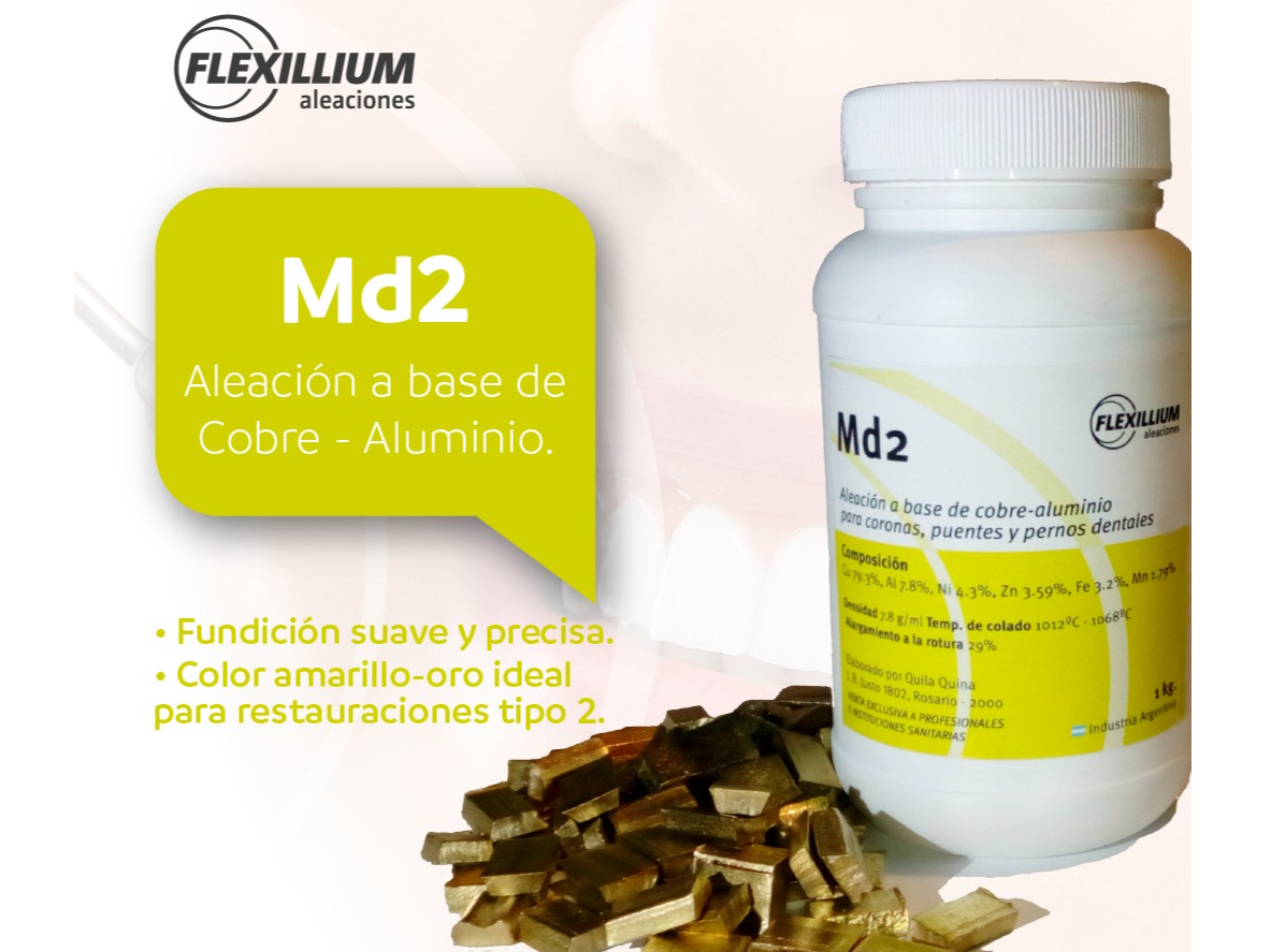 METAL PARA PERNO DORADO FLEXILIUM MD2 XGRS