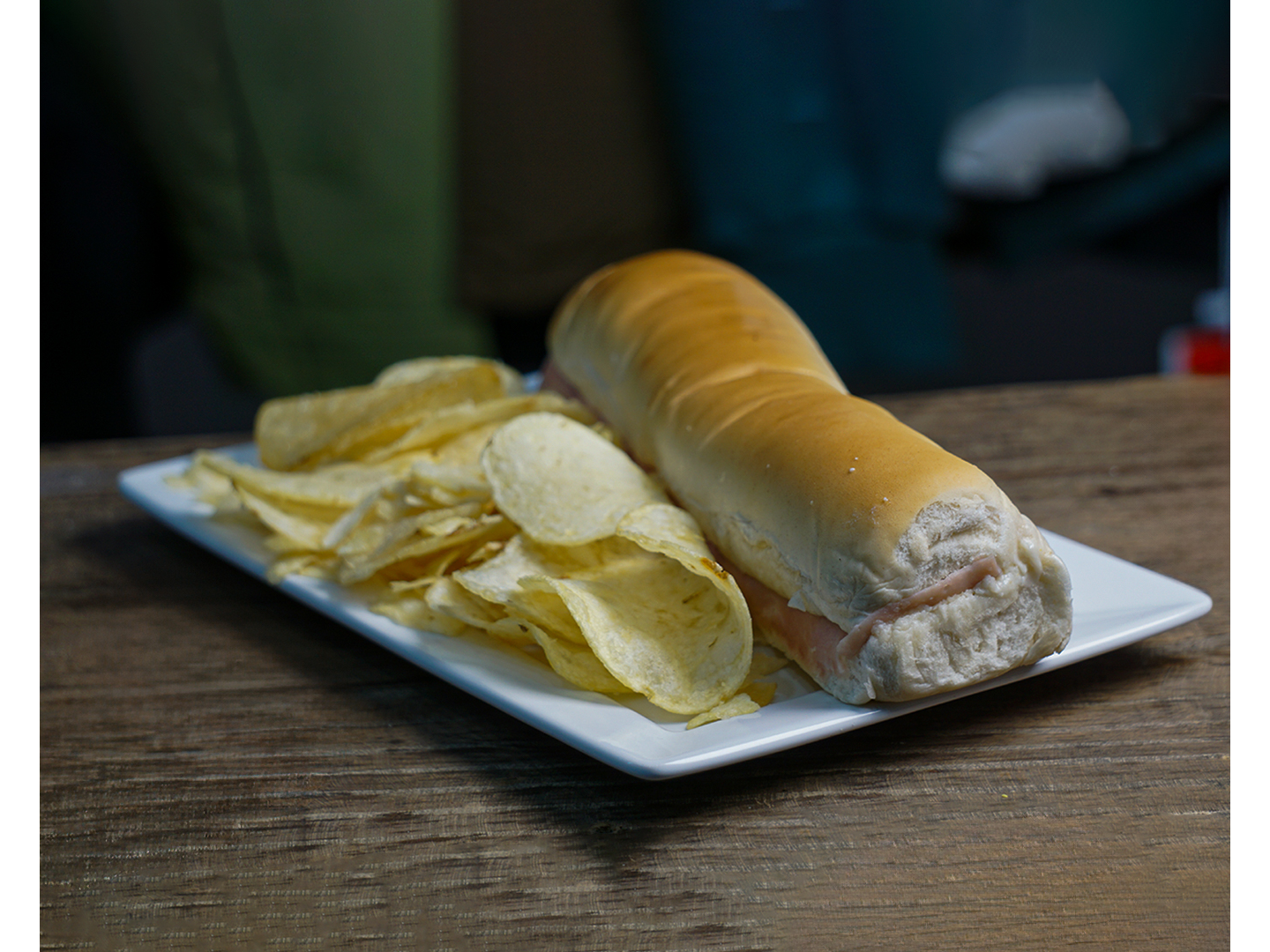 PEBETE QUE JAMON Y QUESO + PAPAS