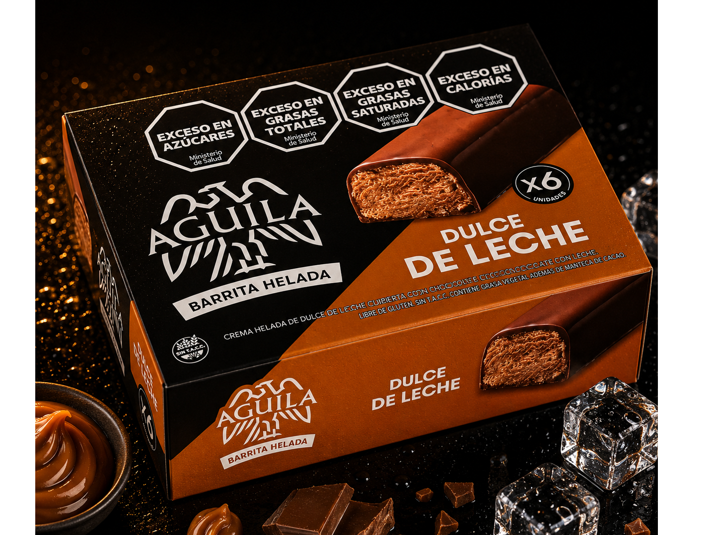 Barrita Helada Aguila relleno Dulce de Leche
