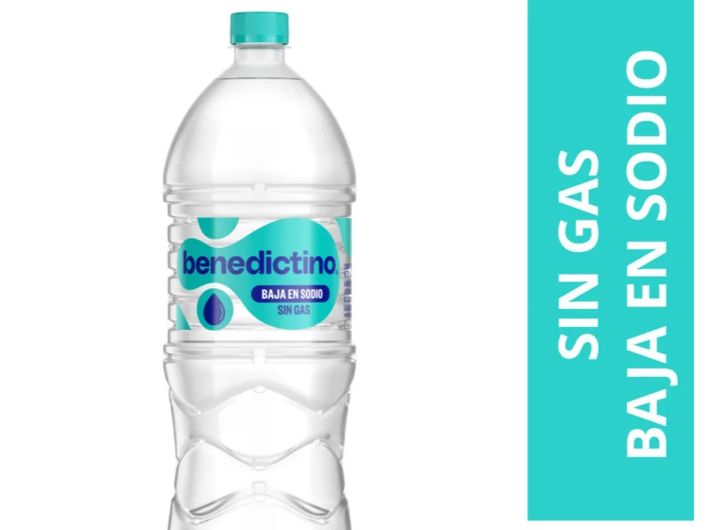 agua benedictino 2 lts