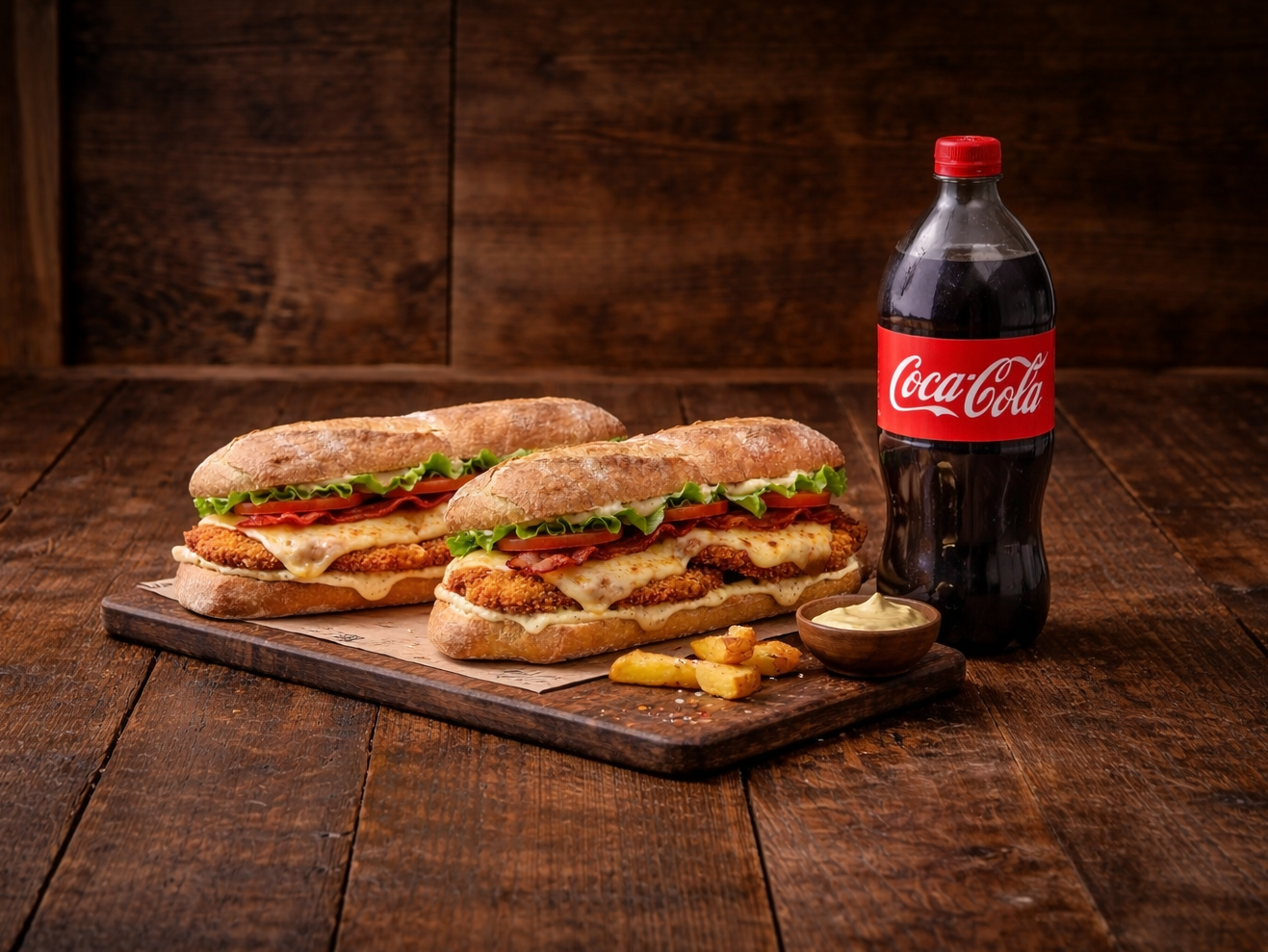 Sándwiches de Milanesa + Coca