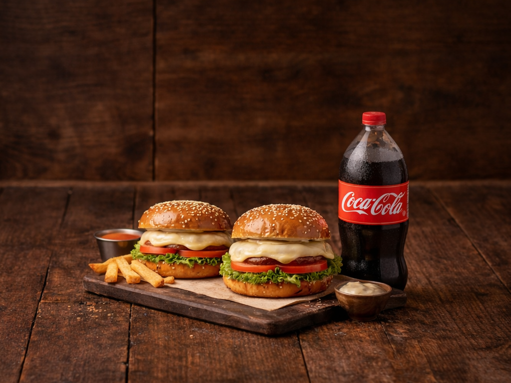Burgers Clasicas + Coca
