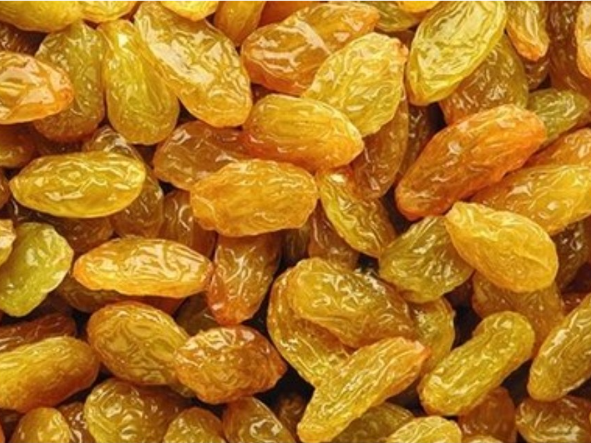 Pasas rubias sin semillas