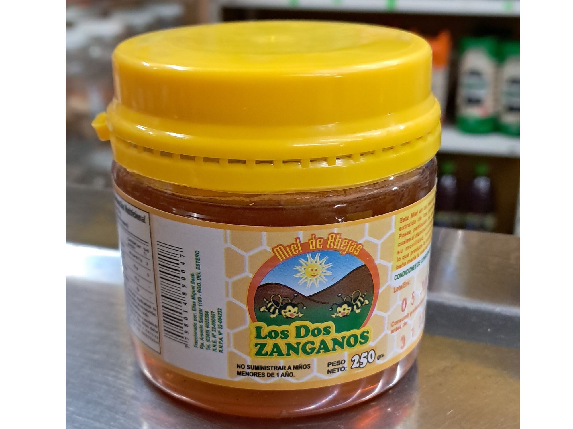 Miel los 2 zanganos x 1/4kg