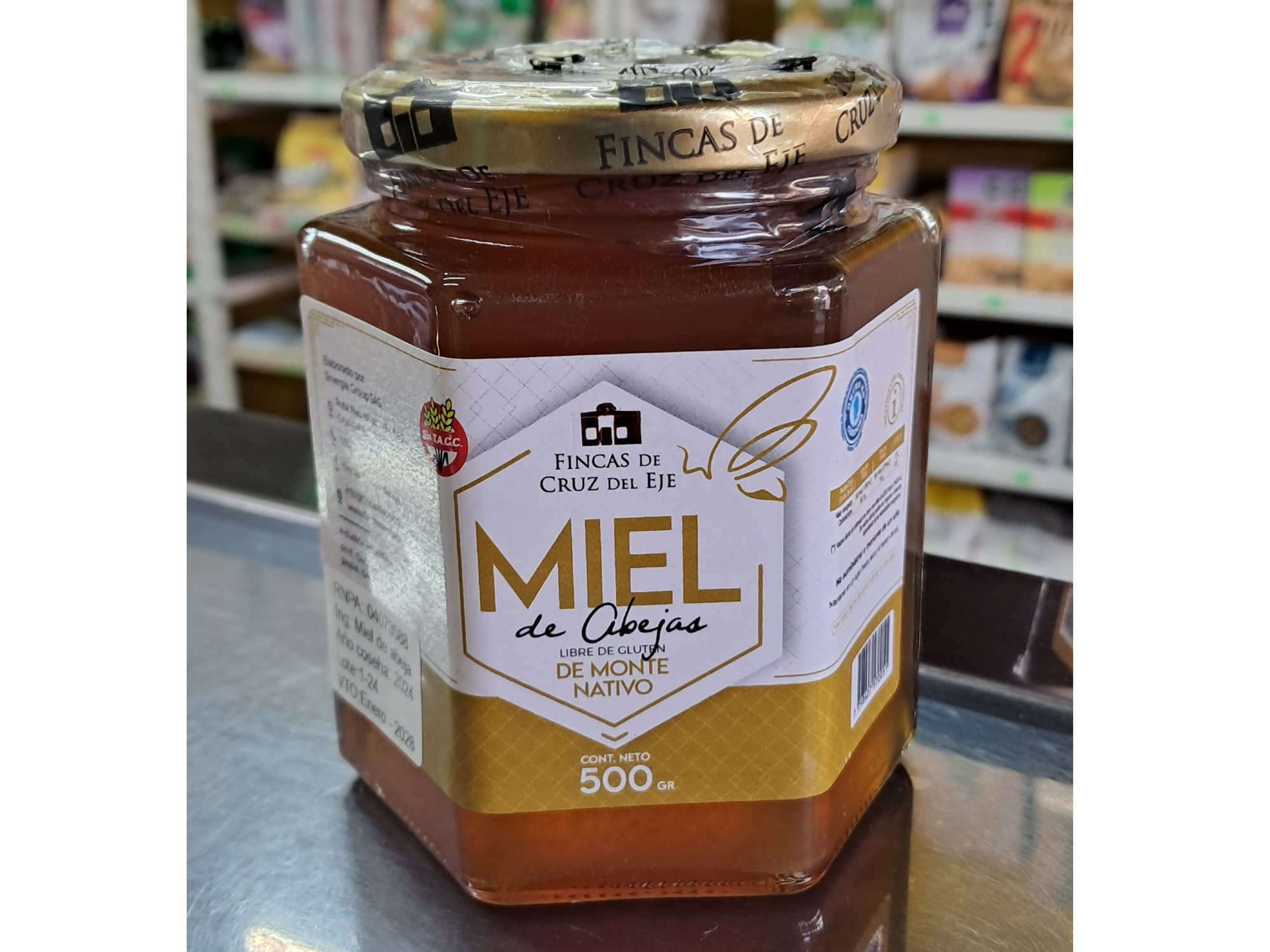 Miel Fincas de cruz del eje x500gr