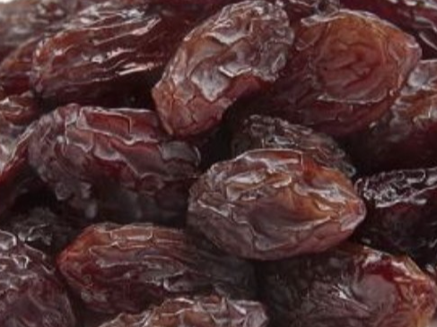 Pasas de uva negras sin semillas