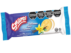 Galletas rellenas vainilla smams