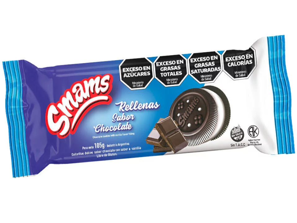 Galletas rellenas chocolate smams