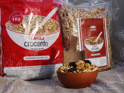 Granola con pasas