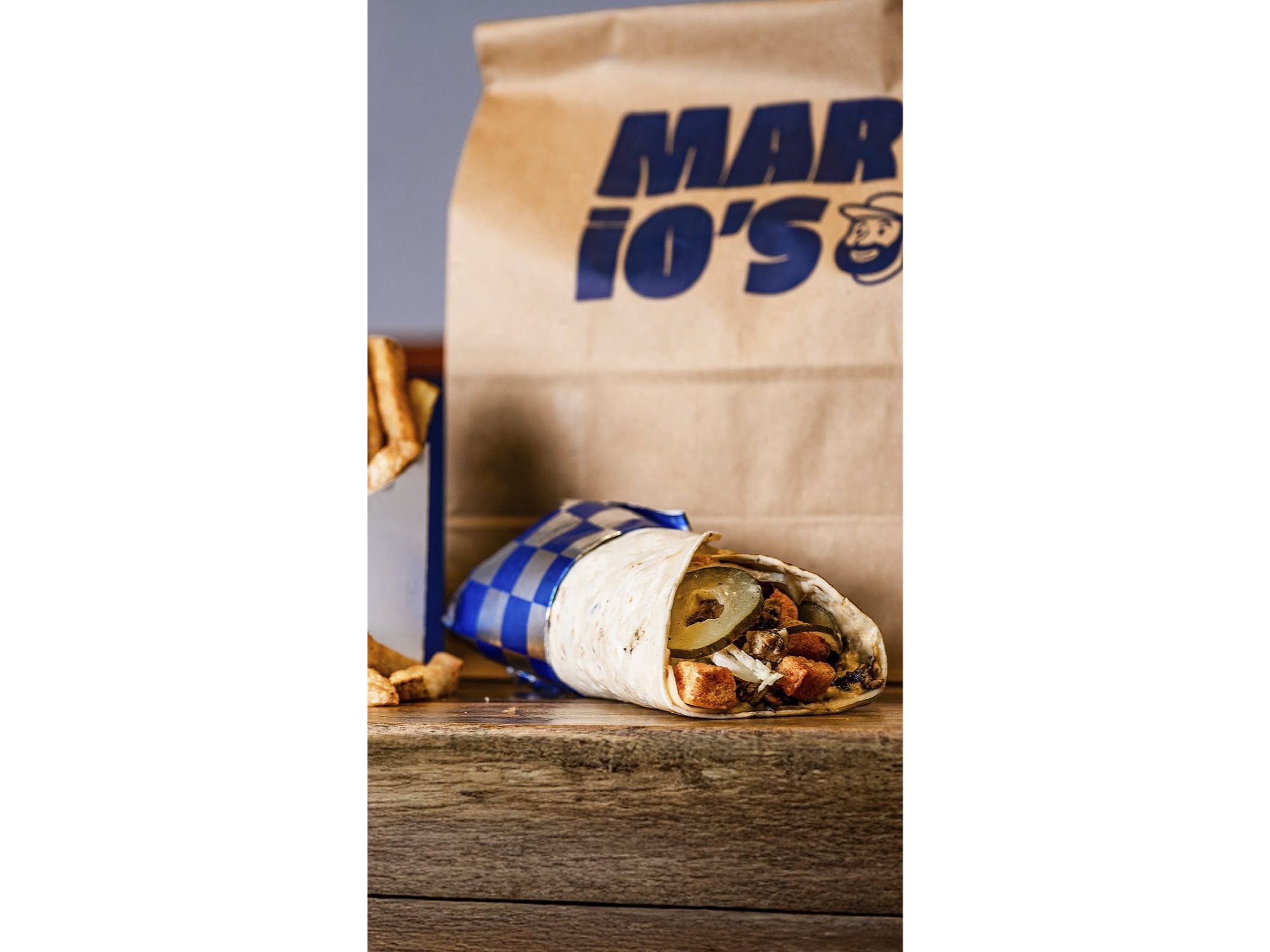 WRAPS DE POLLO + PAPAS + MAYO + GASEOSA