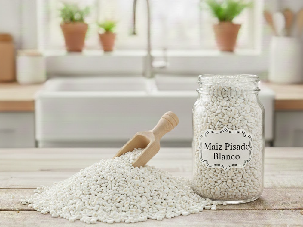 Maíz pisado Blanco