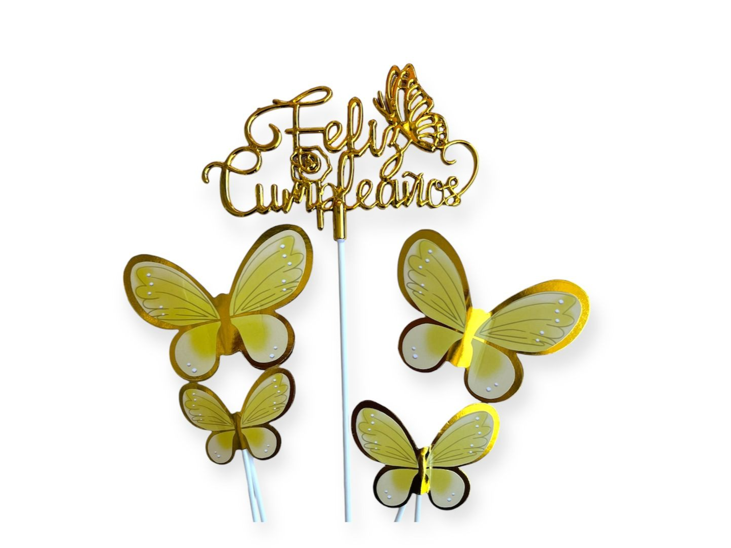 Feliz cumple con mariposas