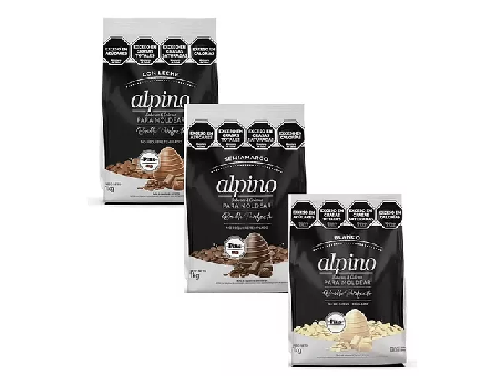 Chocolate de moldeo y cobertura en pins