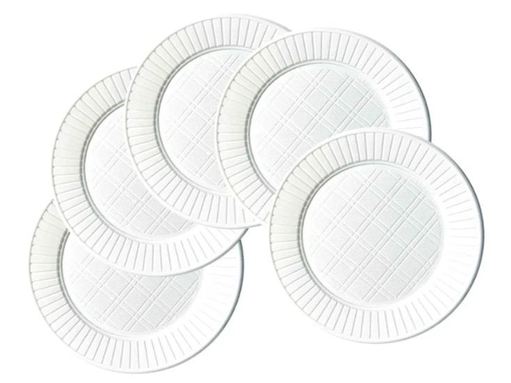 Platos postre blancos