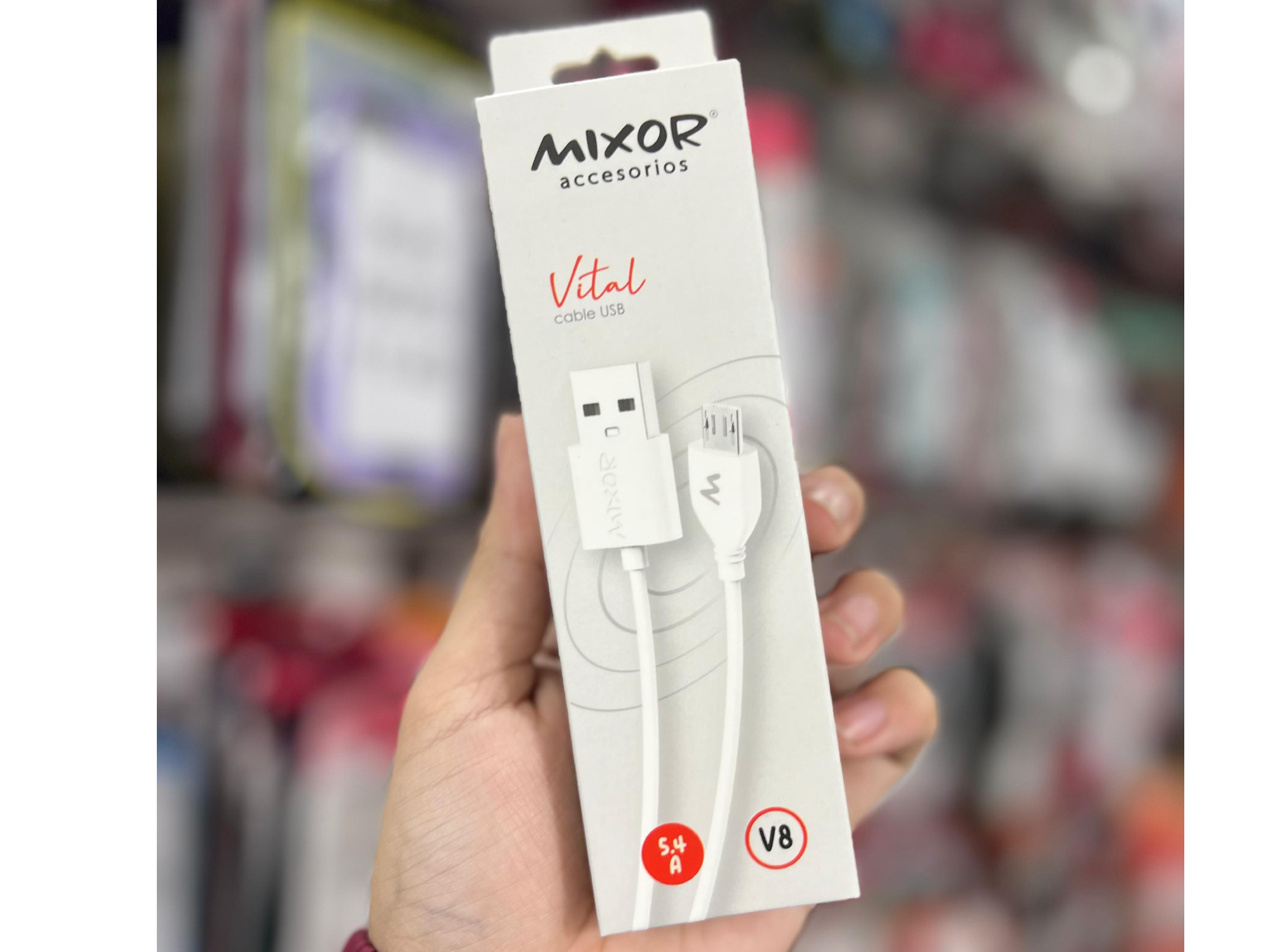 Cable USB V8 Mixor Carga rapida 5.4A