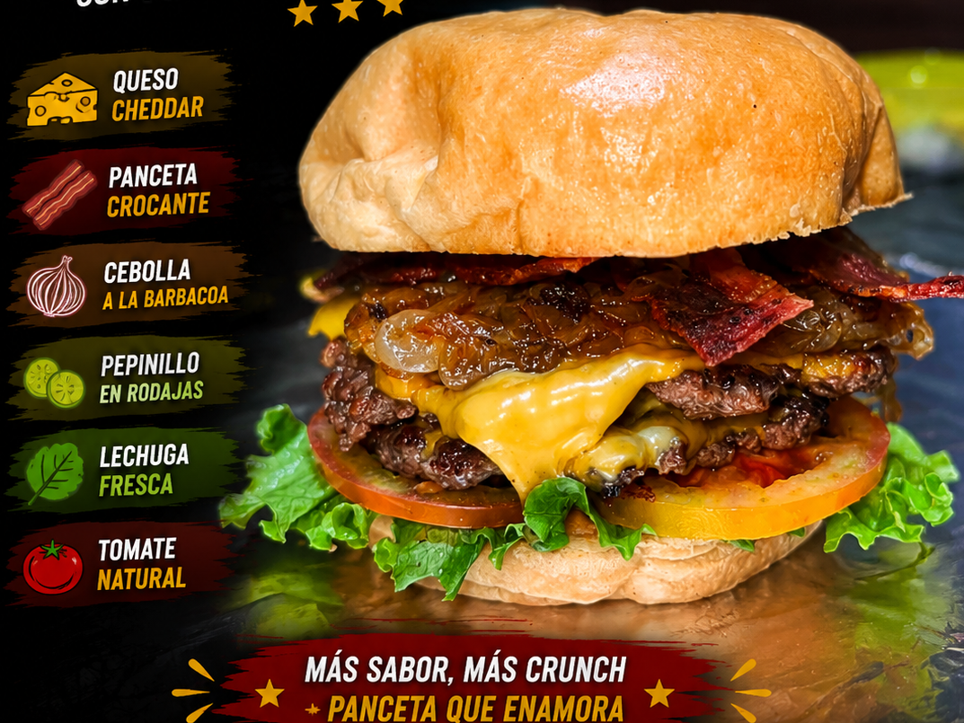 Smash Burguer Panceta SIMPLE