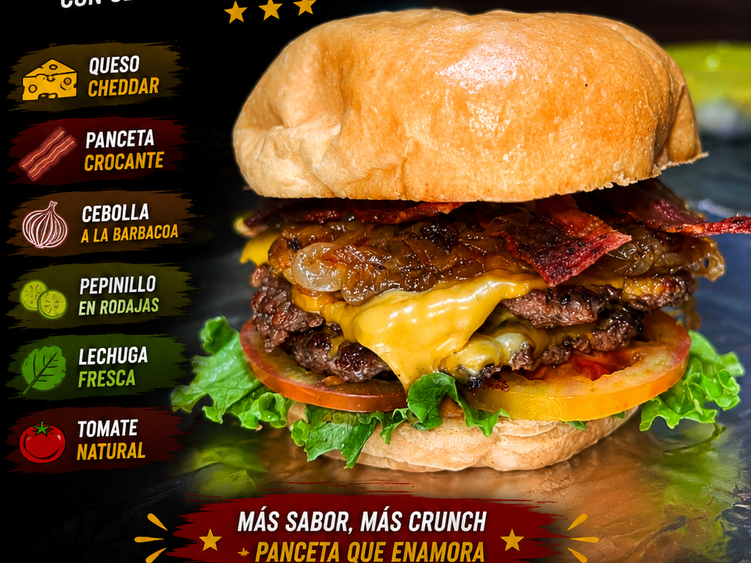 Smash Burguer Panceta DOBLE