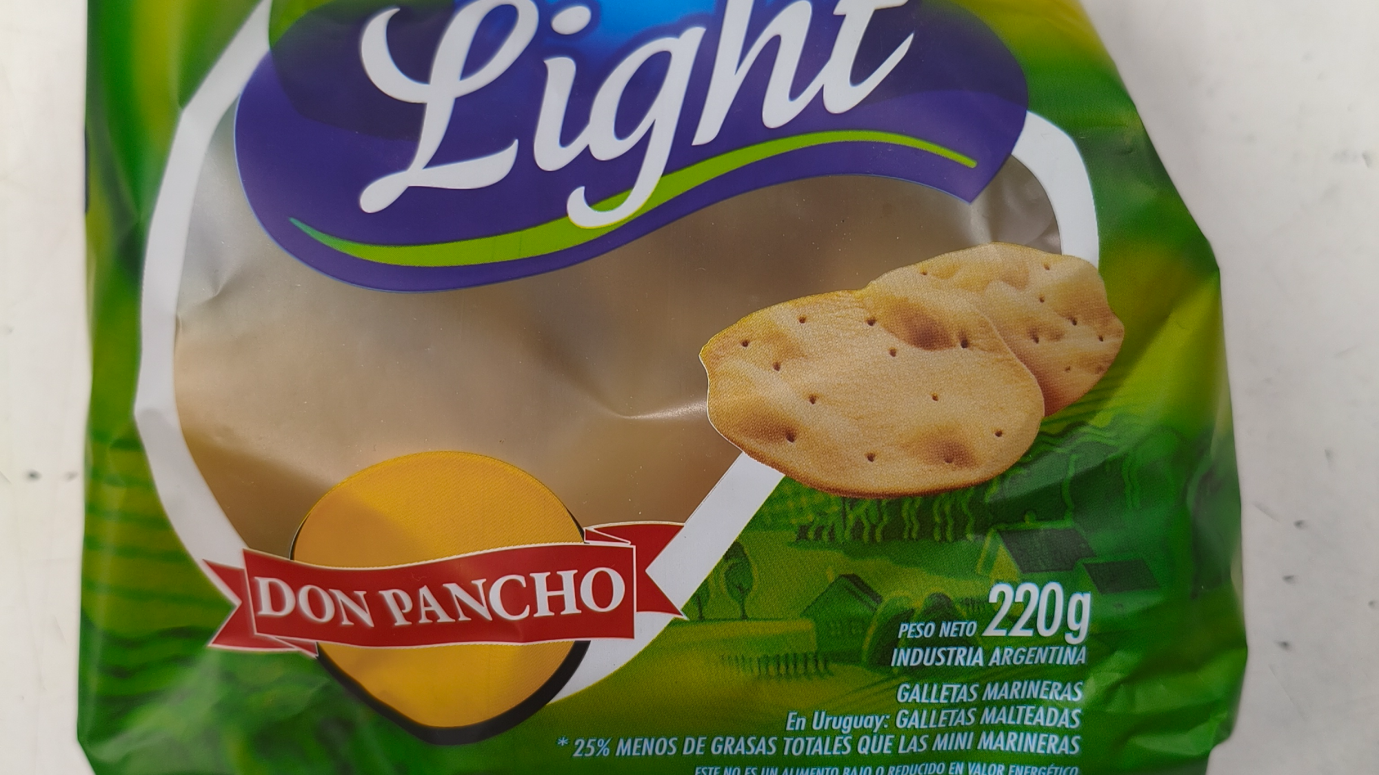 Galletitas en paquete.