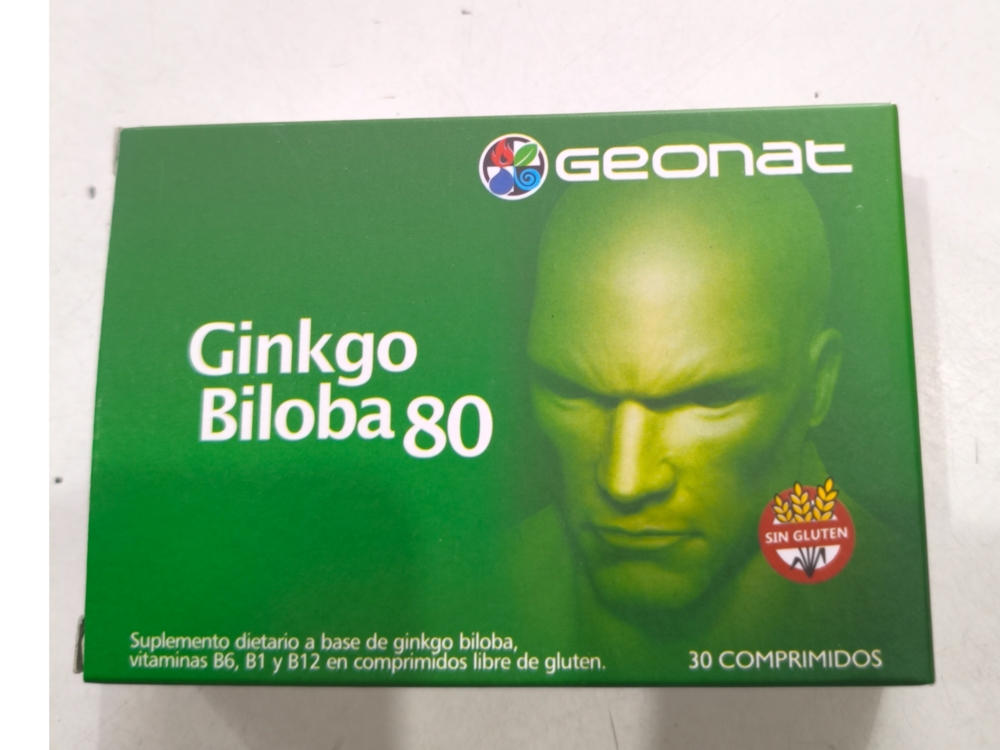 Ginkgo biloba 80 MG"vit b6,b1,B12.