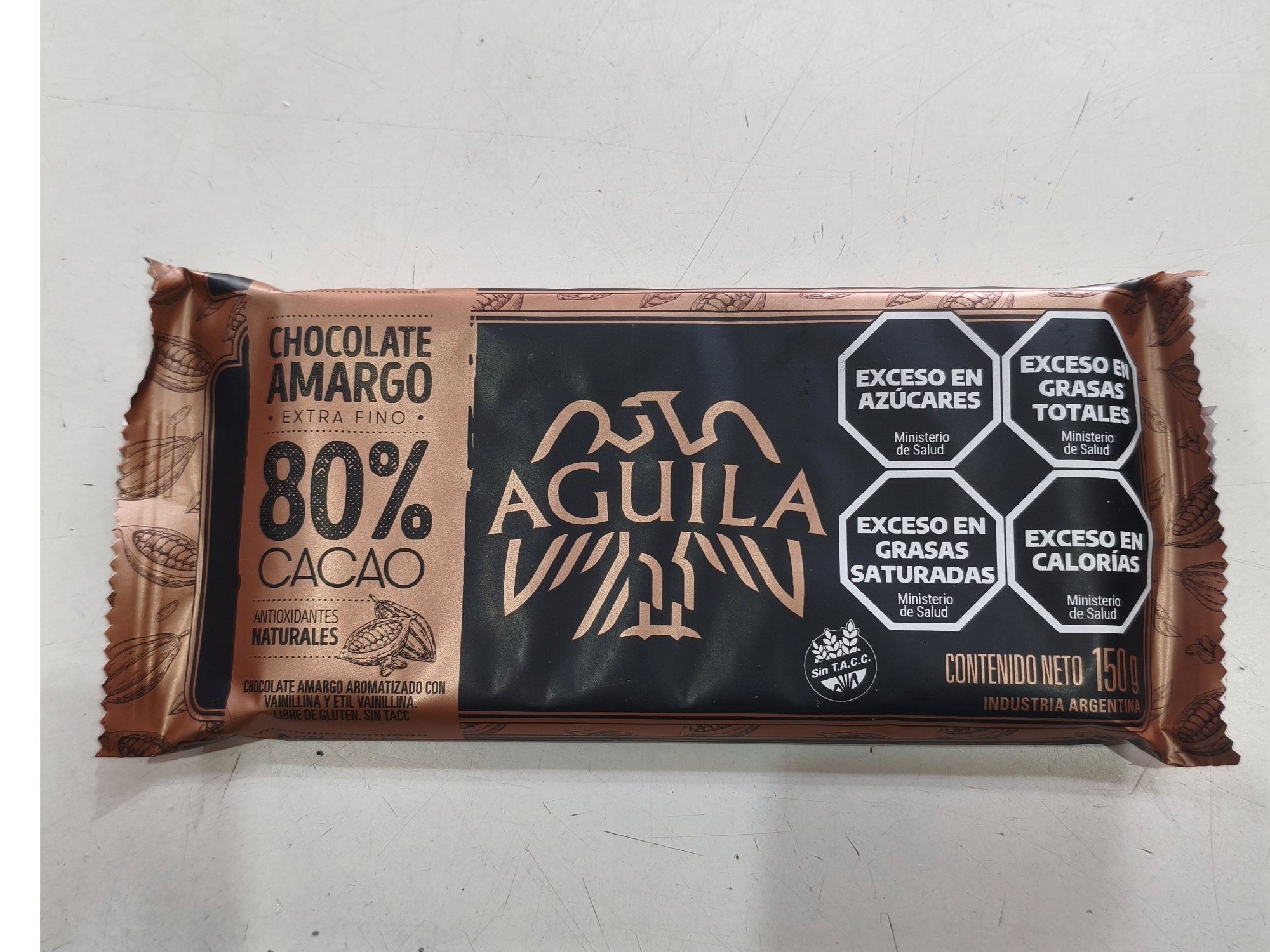 Chocolate aguila al 80% x 150 grs.