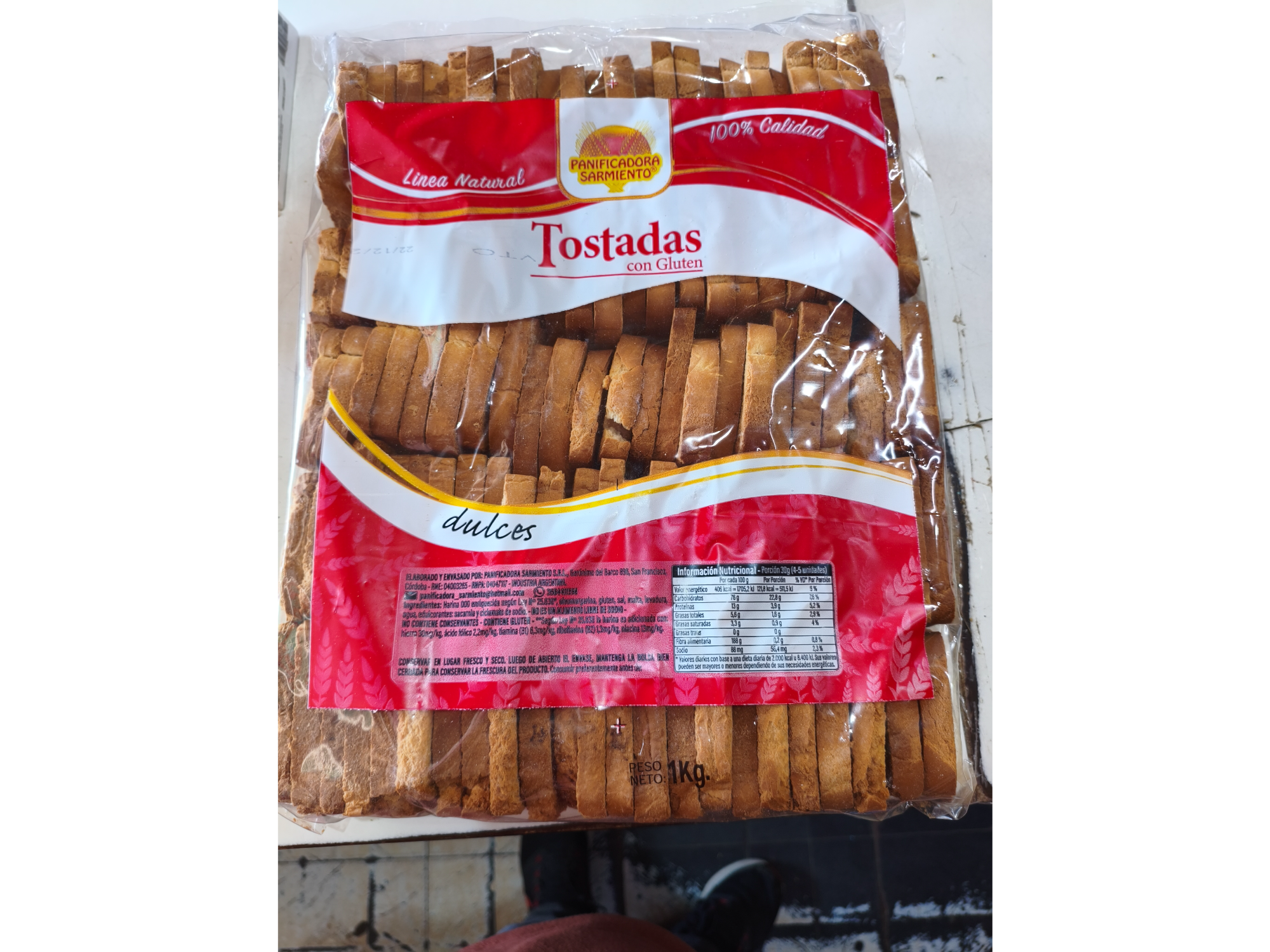 Tostadas panificación Sarmiento