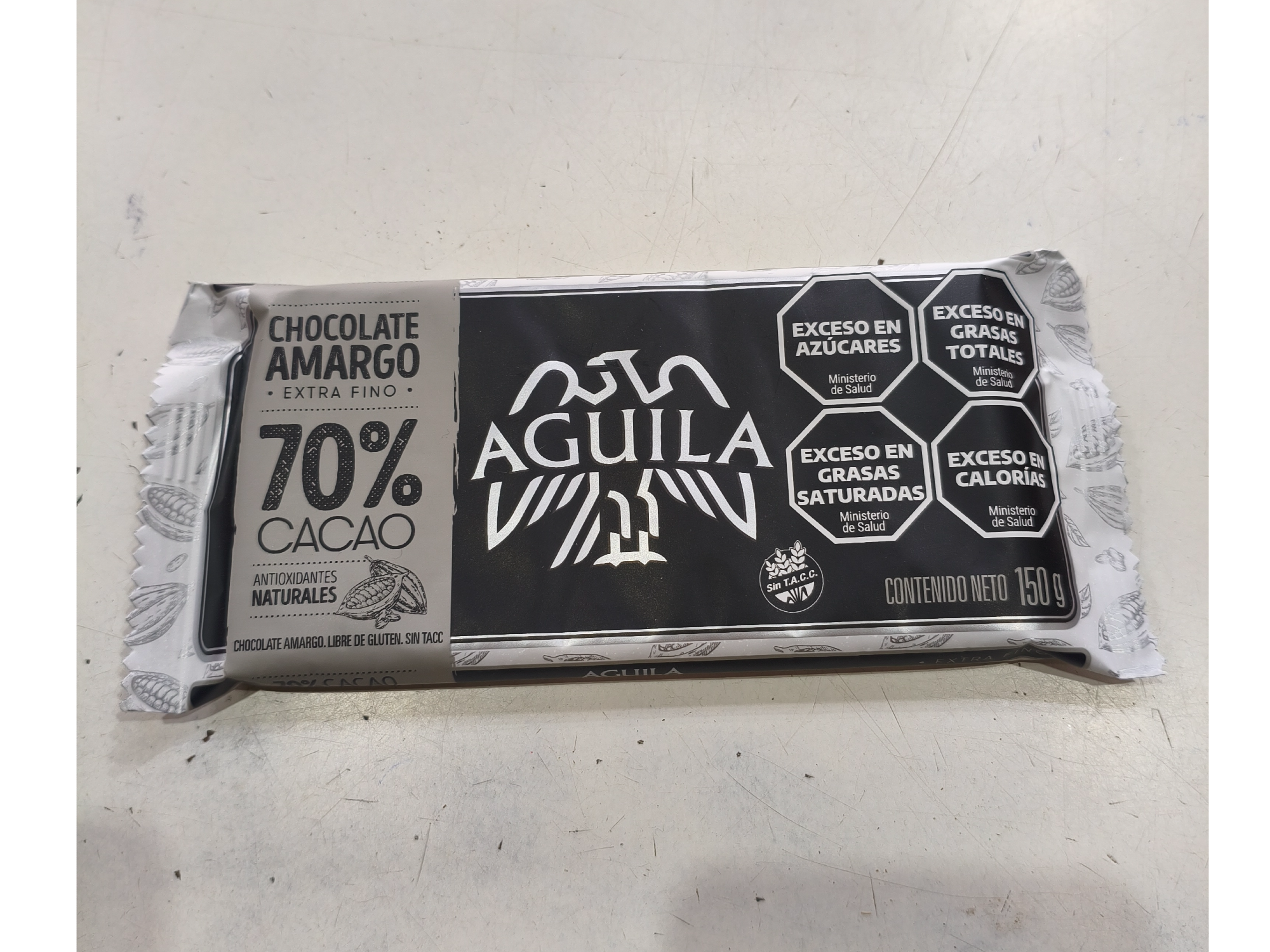 Chocolate aguila al 70% cacao x 150 grs.