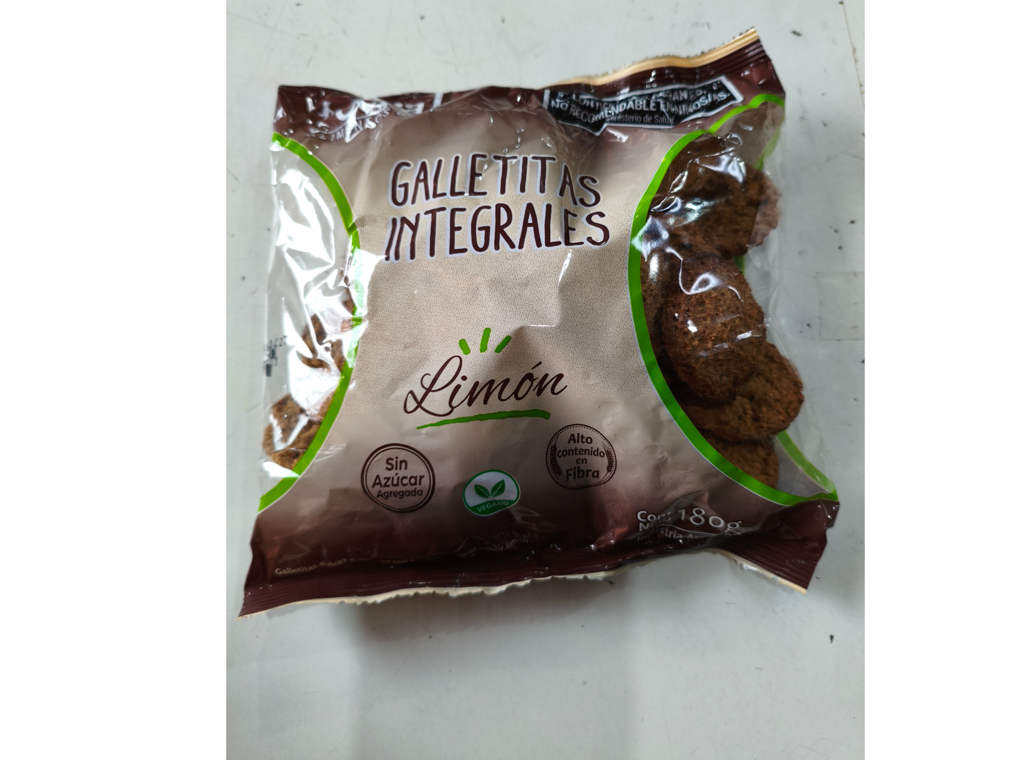 Galletitas integral limón x 180 grs.