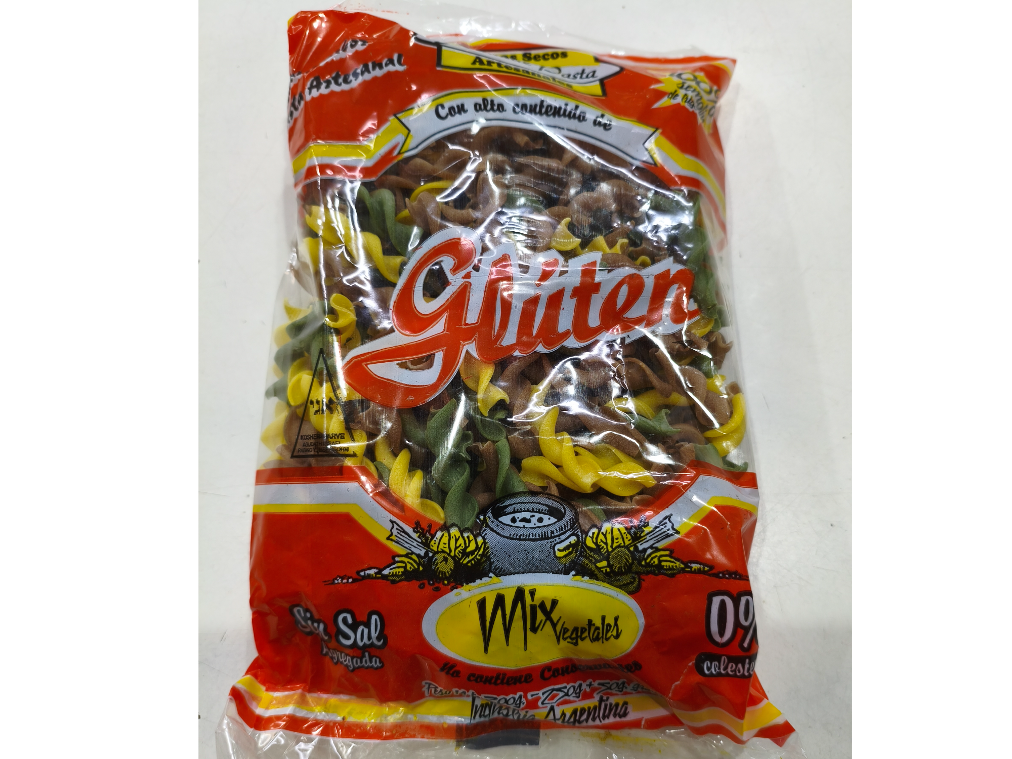Fideo tirabuzón.