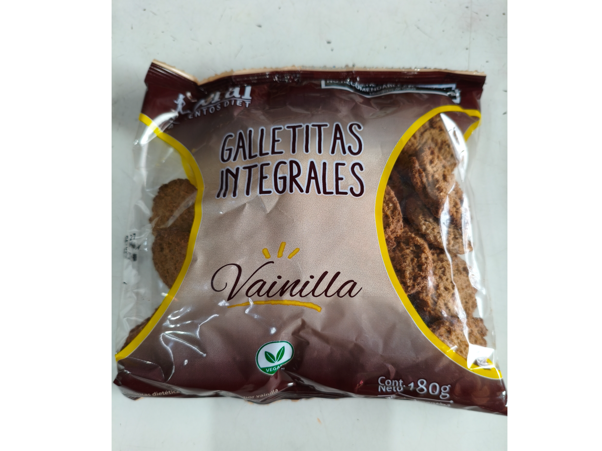 Galletitas integral de vainilla x 180 grs.