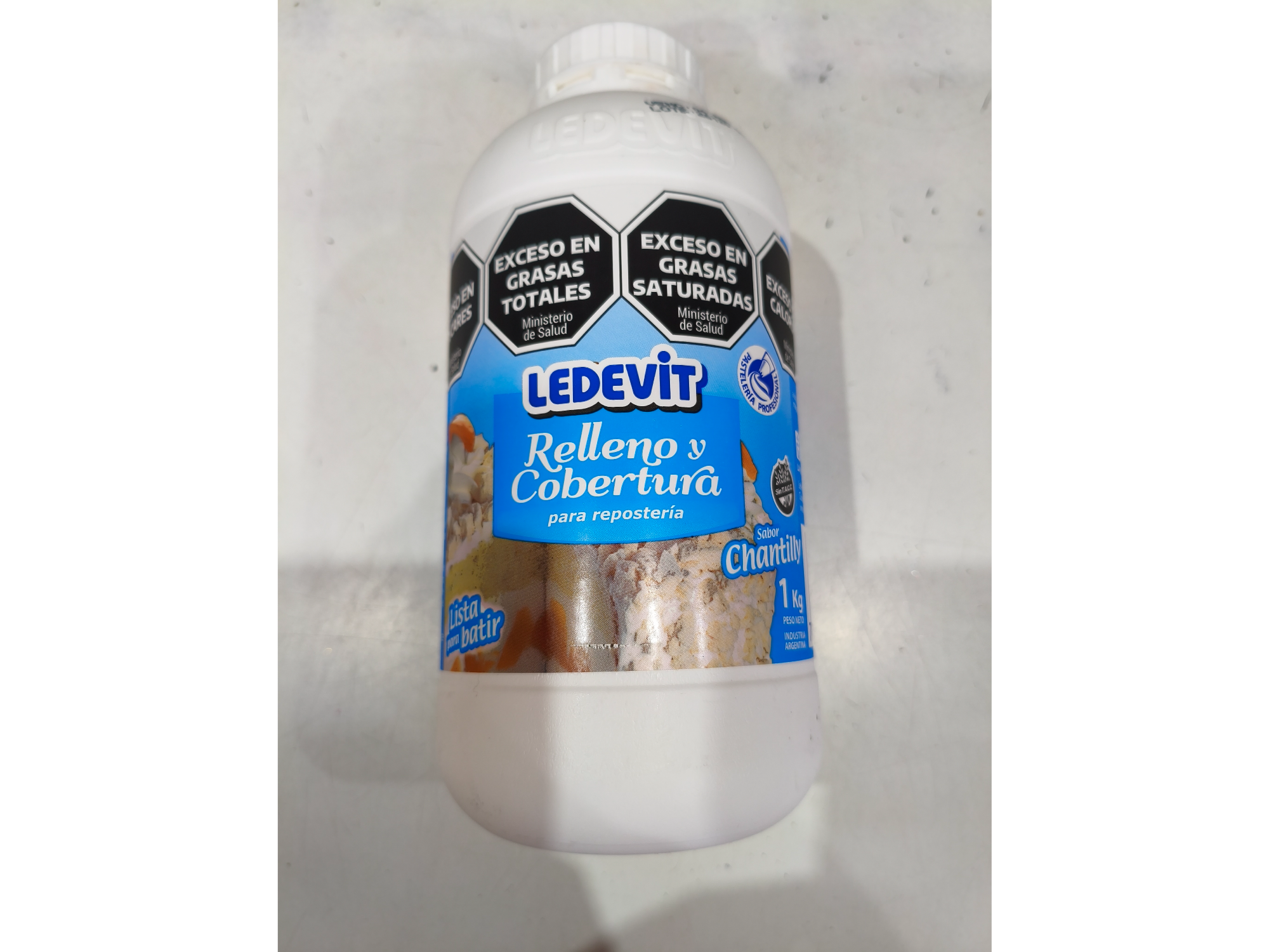 Crema cobertura de Chantilly.