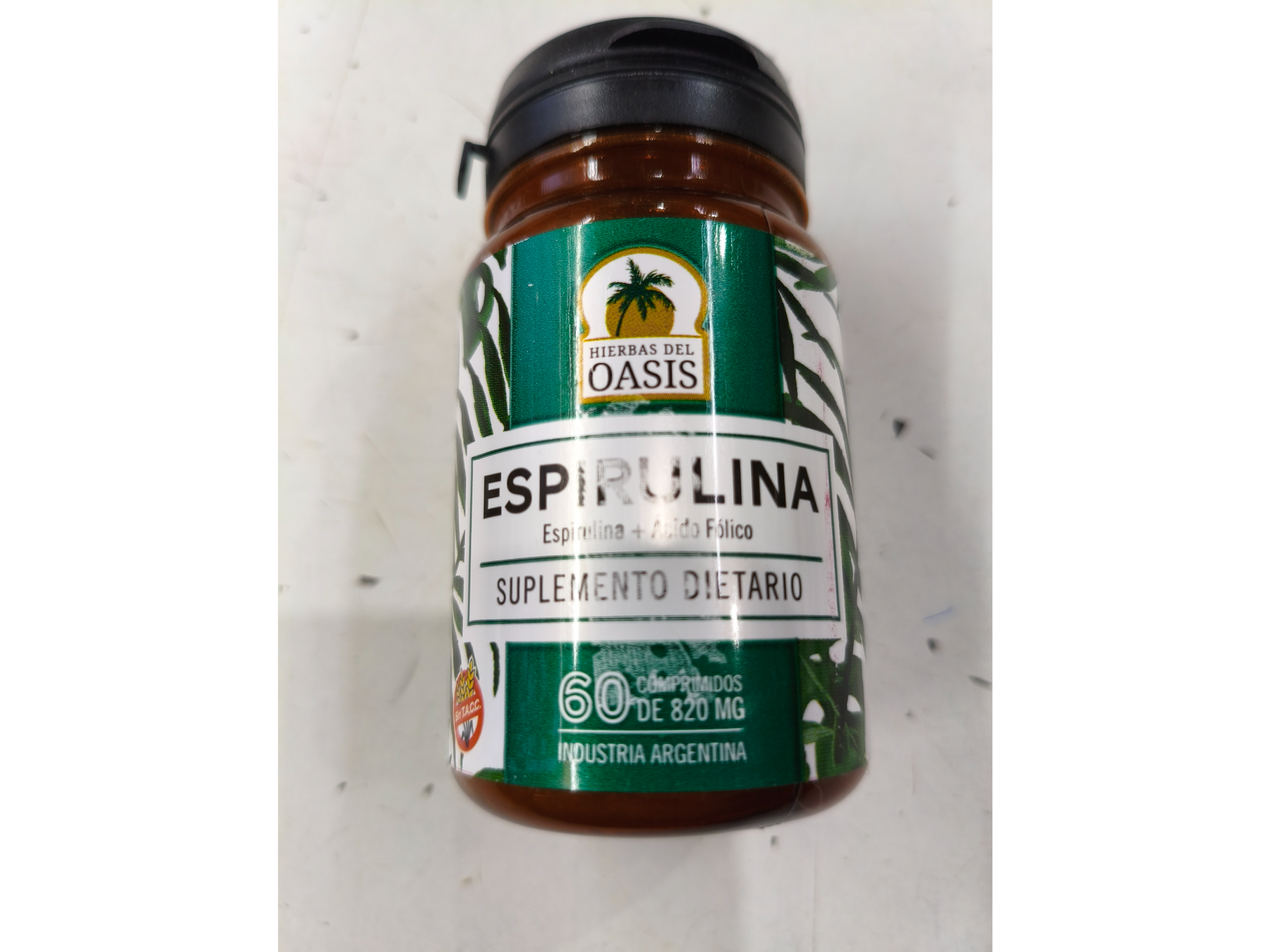 Espirulina+ácido fólico oasis x 60 cómo.