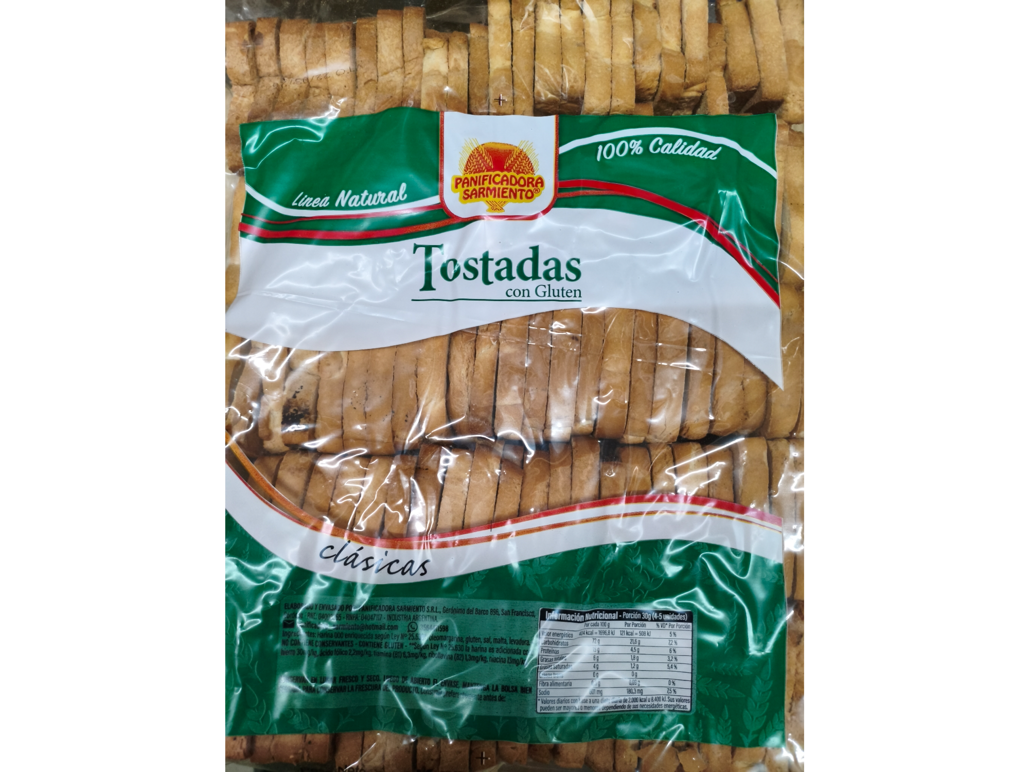 Tostada panificio Sarmiento