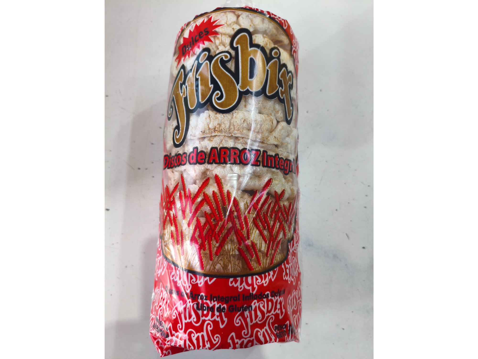 Disco de arroz dulce .