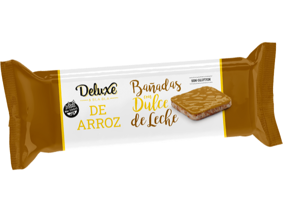 Galletas de arroz bañadas con dulce de leche DELUXE