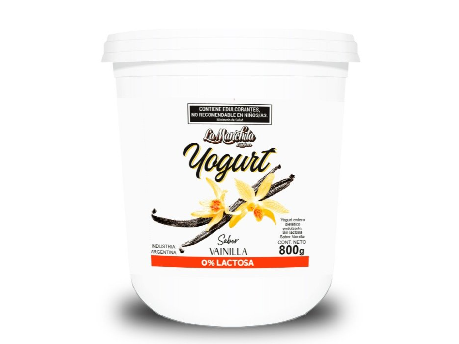 Yogurt sin lactosa vainilla 800 gr LA MANCHITA