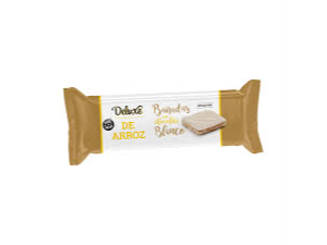 Galletas de arroz bañado con choco blanco DELUXE